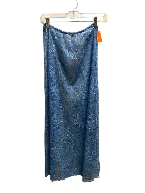 Skirt Maxi By Urban Outfitters In Blue, Size: M