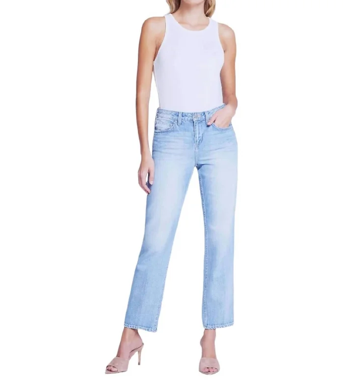 Marjorie Slouch Slim Straight Jeans In Mayfield