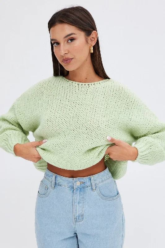 Green Oversized Sweater