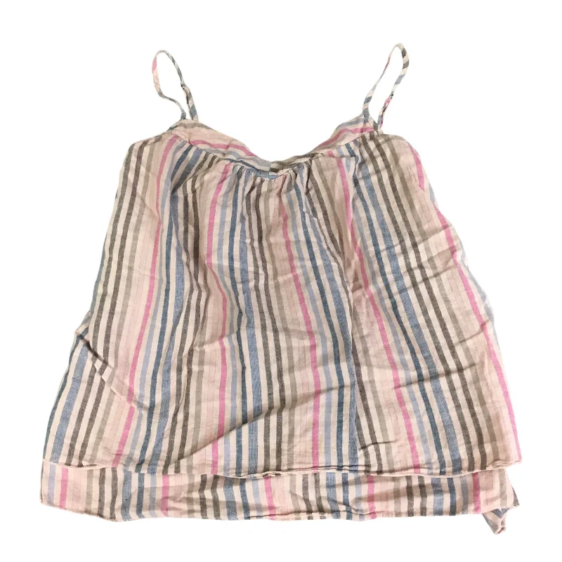 Top Sleeveless By Self Contrast In Striped Pattern, Size: S