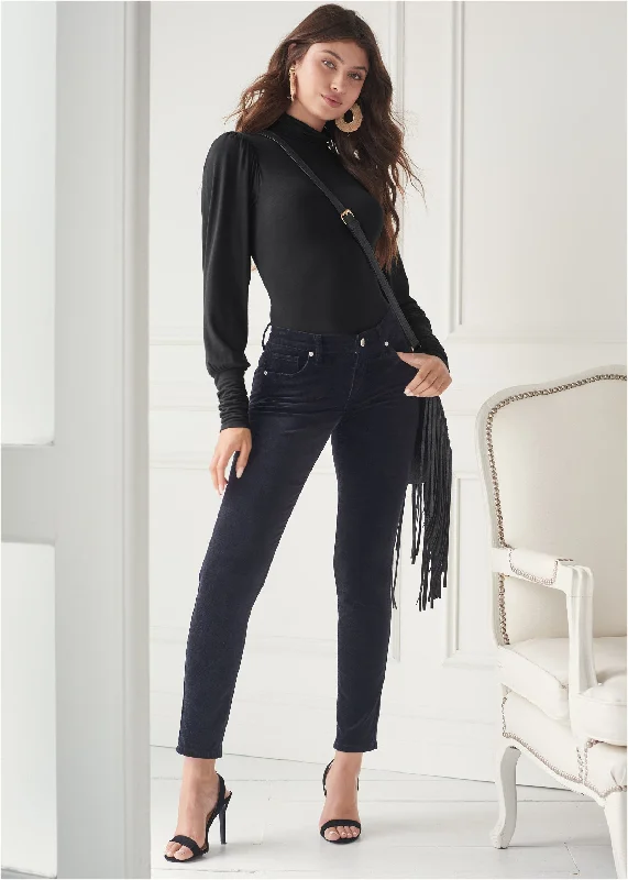 Velvet Pants - Black